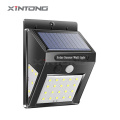 20 LED SENSOR Solar Luz de pared, sensor de movimiento de luz para exteriores de luz solar LED para jardín